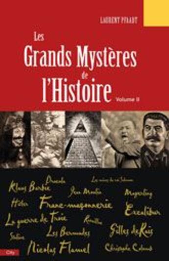 Couverture du livre « Les grands mystères de l'histoire t.2 » de Pfaadt-L aux éditions City