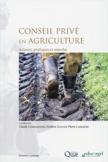 Couverture du livre « Conseil privé en agriculture ; acteurs, pratiques et marché » de Frédéric Goulet et Claude Compagnone et Pierre Labarthe aux éditions Quae