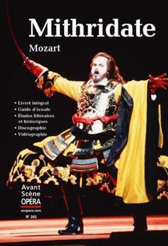 Couverture du livre « Mithridate » de Wolfgang-Amadeus Mozart aux éditions L'avant-scene Opera