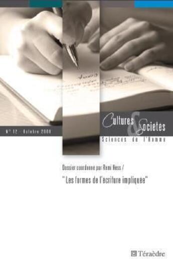 Couverture du livre « Les formes de l'écriture impliquée » de  aux éditions Teraedre