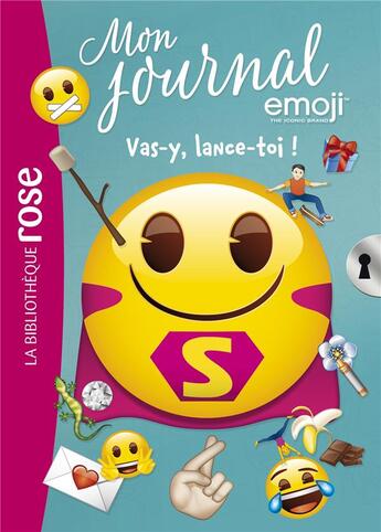 Couverture du livre « Emoji, mon journal Tome 9 : vas-y, lance-toi ! » de Catherine Kalengula aux éditions Hachette Jeunesse