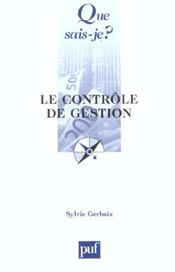 Couverture du livre « Controle de gestion (le) » de Sylvie Gerbaix aux éditions Que Sais-je ?