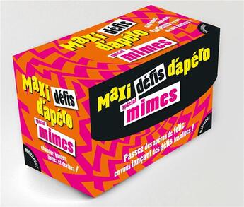 Couverture du livre « Maxi défis d'apéro ; spécial mimes » de  aux éditions Marabout