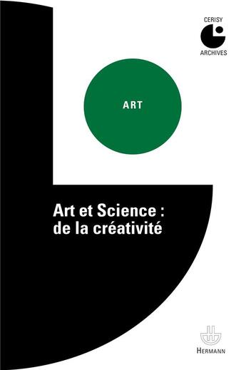 Couverture du livre « Art et science : de la créativité » de  aux éditions Hermann