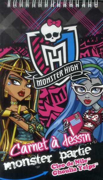 Couverture du livre « Monster high ; carnet à dessin t.1 » de  aux éditions Cerf Volant