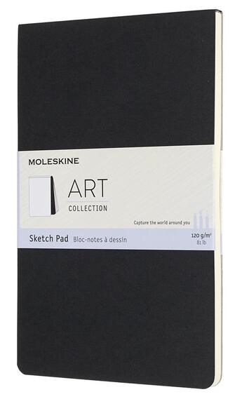 Couverture du livre « Bloc croquis grand format noir » de  aux éditions Moleskine