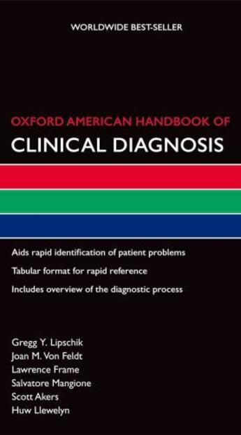 Couverture du livre « Oxford American Handbook of Clinical Diagnosis » de Llewelyn Huw aux éditions Oxford University Press Usa