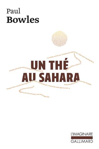 Couverture du livre « Un thé au Sahara » de Paul Bowles aux éditions Gallimard