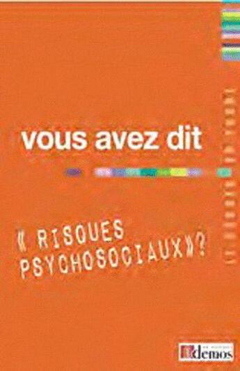 Couverture du livre « Vous avez dit 