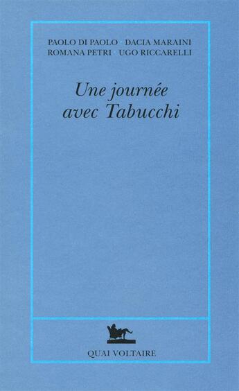 Couverture du livre « Une journée avec Tabucchi » de  aux éditions Table Ronde