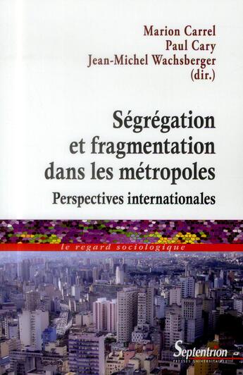 Couverture du livre « Ségrégation et fragmentation dans les métropoles ; perspectives internationales » de Colletif aux éditions Pu Du Septentrion