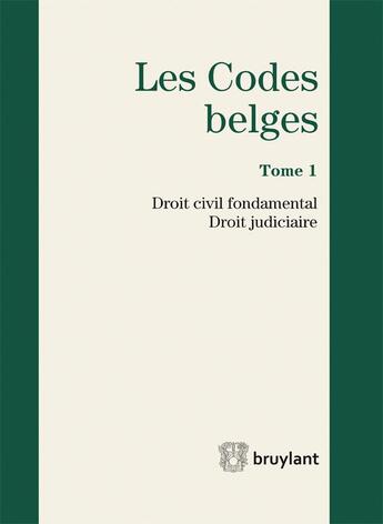 Couverture du livre « Les codes belges t.1 ; droit des personnes 2015 » de Yves Boucquey aux éditions Bruylant