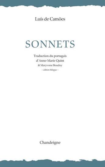 Couverture du livre « Sonnets » de Luis De Camões aux éditions Chandeigne