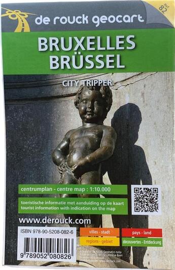 Couverture du livre « City tripper bruxelles n 82 » de  aux éditions De Rouck