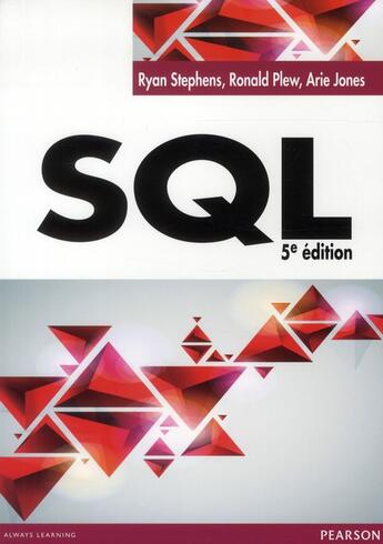 Couverture du livre « Sql » de Ronald Plew et Ryan Stephens et Arie Jones aux éditions Pearson