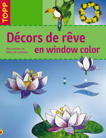 Couverture du livre « Décors de rêve en window color ; décorations et idées de cadeaux » de Pia Pedevilla aux éditions Editions Carpentier