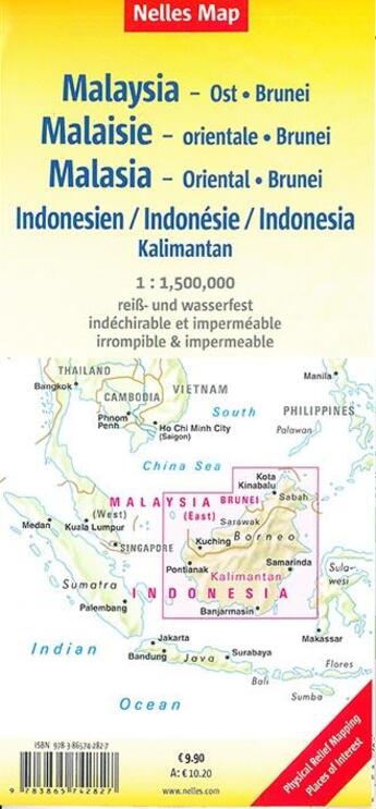 Couverture du livre « Malaisie east brunei indonesia-k » de  aux éditions Nelles