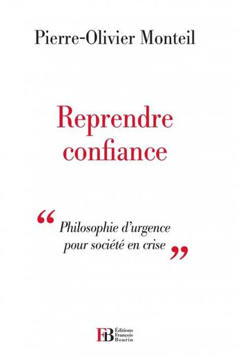 Couverture du livre « Reprendre confiance ; 