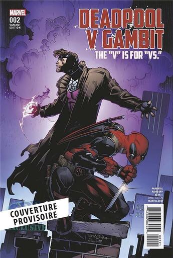 Couverture du livre « Deadpool Vs. Gambit » de Acker et Blacker aux éditions Panini