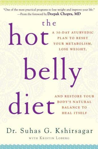 Couverture du livre « The Hot Belly Diet » de Kshirsagar Suhas G aux éditions Atria Books