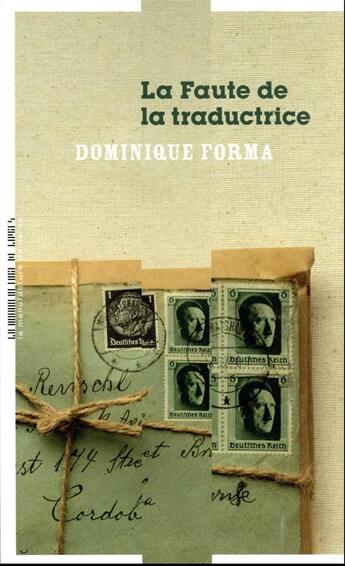 Couverture du livre « La faute de la traductrice » de Dominique Forma aux éditions La Manufacture De Livres