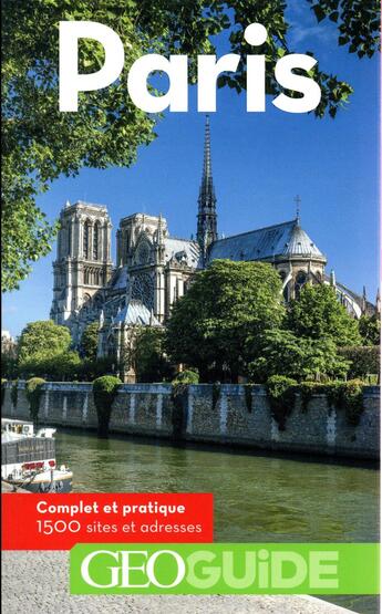 Couverture du livre « GEOguide : Paris (édition 2018) » de Collectif Gallimard aux éditions Gallimard-loisirs