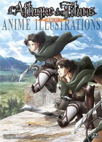 Couverture du livre « L'attaque des titans : Anime illustrations » de Hajime Isayama aux éditions Pika