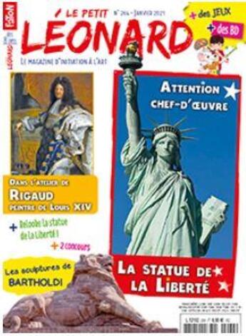 Couverture du livre « Le petit leonard n 264 - la statue de la liberte - janvier 2021 » de  aux éditions Le Petit Leonard