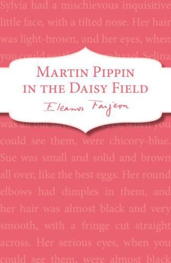 Couverture du livre « Martin Pippin in the Daisy-Field » de Eleanor Farjeon aux éditions Rhcb Digital