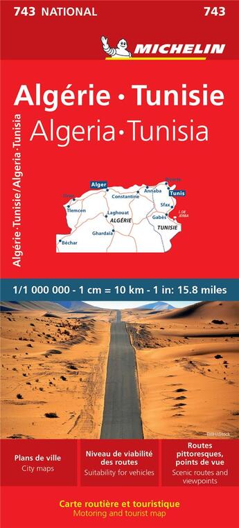 Couverture du livre « Algerie, tunisie / algeria, tunisia » de Collectif Michelin aux éditions Michelin