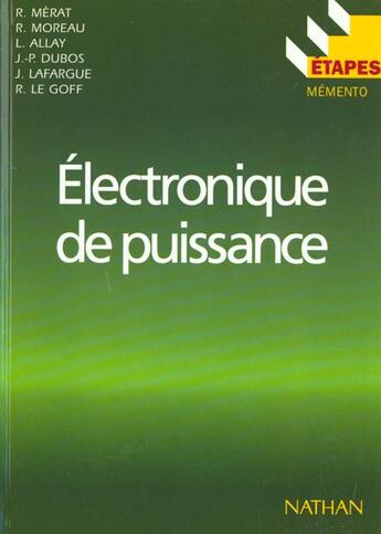 Couverture du livre « Électronique de puissance » de  aux éditions Nathan