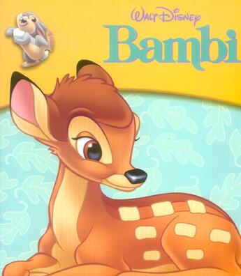 Couverture du livre « Bambi ; mon premier film » de Disney aux éditions Disney Hachette