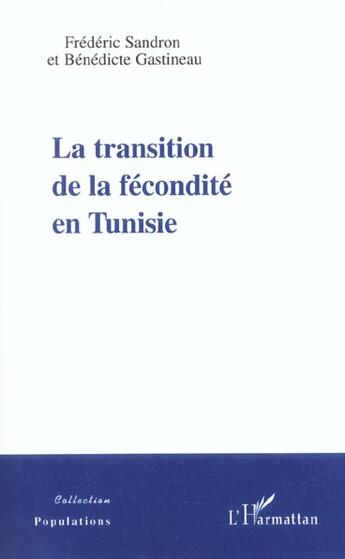 Couverture du livre « La transition de la fecondite en tunisie » de Gatineau/Sandron aux éditions L'harmattan