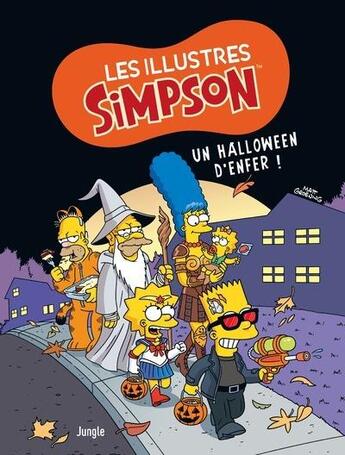 Couverture du livre « Les illustres Simpson Tome 3 : un Halloween d'enfer » de Matt Groening aux éditions Jungle