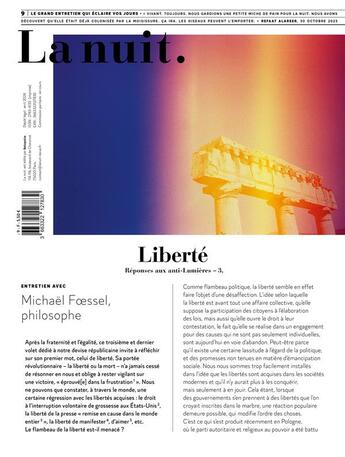 Couverture du livre « La nuit n 9 - liberte » de Michael Foessel aux éditions Belopolie