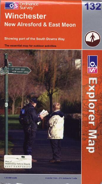 Couverture du livre « Winchester 132 ; new Alresford & East Meon » de  aux éditions Ordnance Survey