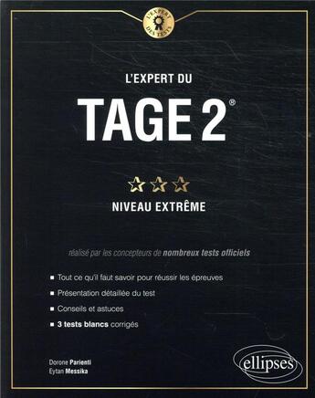 Couverture du livre « L'expert du Tage 2 ; niveau extrême » de Levy/Parienti aux éditions Ellipses