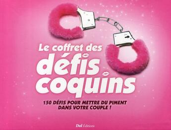 Couverture du livre « Coffret des défis coquins » de Elodie Bowen aux éditions Edigo