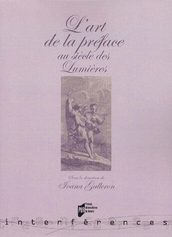 Couverture du livre « L'art de la préface au siècle des lumières » de Joana Galleron aux éditions Pu De Rennes