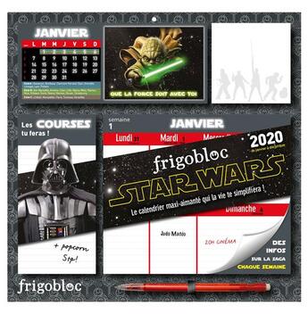 Couverture du livre « Star Wars ; frigobloc ; le calendrier maxi-aimanté qui la vie te simplifiera ! (édition 2020) » de  aux éditions Play Bac