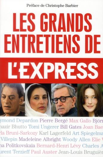 Couverture du livre « Les grands entretiens de l'Express » de  aux éditions L'express