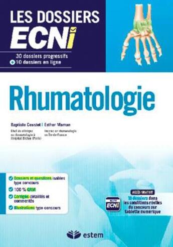 Couverture du livre « Rhumatologie » de Baptiste Coustet aux éditions Estem