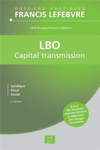 Couverture du livre « LBO ; capital transmission (2e édition) » de  aux éditions Lefebvre