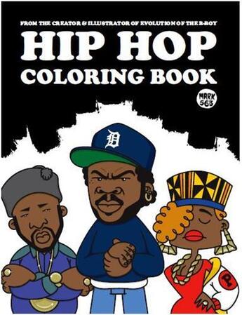 Couverture du livre « Hip hop coloring book » de Mark 563 aux éditions Dokument Forlag