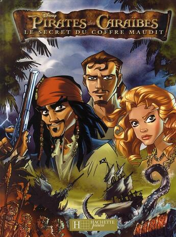 Couverture du livre « Pirates des Caraïbes 2 - le secret du coffre maudit ; la BD du film » de Disney aux éditions Disney Hachette