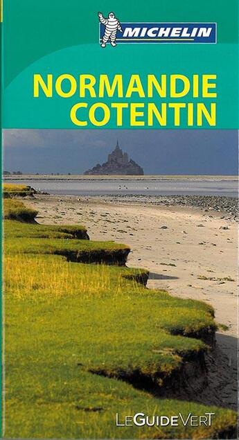 Couverture du livre « Le guide vert ; Normandie, Cotentin » de Collectif Michelin aux éditions Michelin