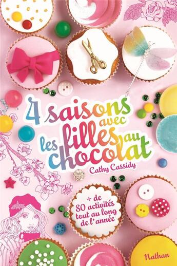Couverture du livre « 4 saisons avec les filles au chocolat » de Cathy Cassidy aux éditions Nathan