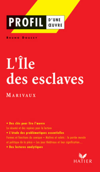 Couverture du livre « L'île des esclaves de Marivaux » de Bruno Doucet aux éditions Hatier