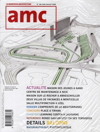 Couverture du livre « REVUE AMC n.180 » de Revue Amc aux éditions Le Moniteur