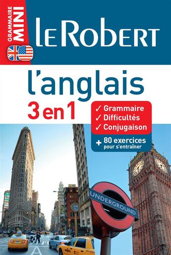 Couverture du livre « 3 EN 1 ; le Robert ; mini ; l'anglais » de  aux éditions Le Robert